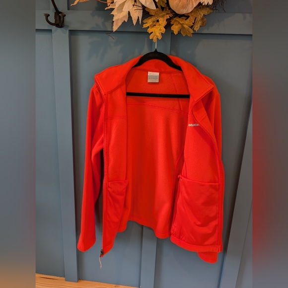 Columbia Vibrant Orange Full-Zip Fleece - Picture 5 of 8